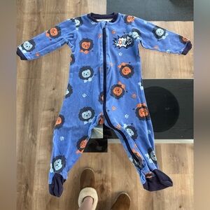 ⭐️3/15$⭐️ TUFFY Blue Lion Print Kids Sleeper - 9M